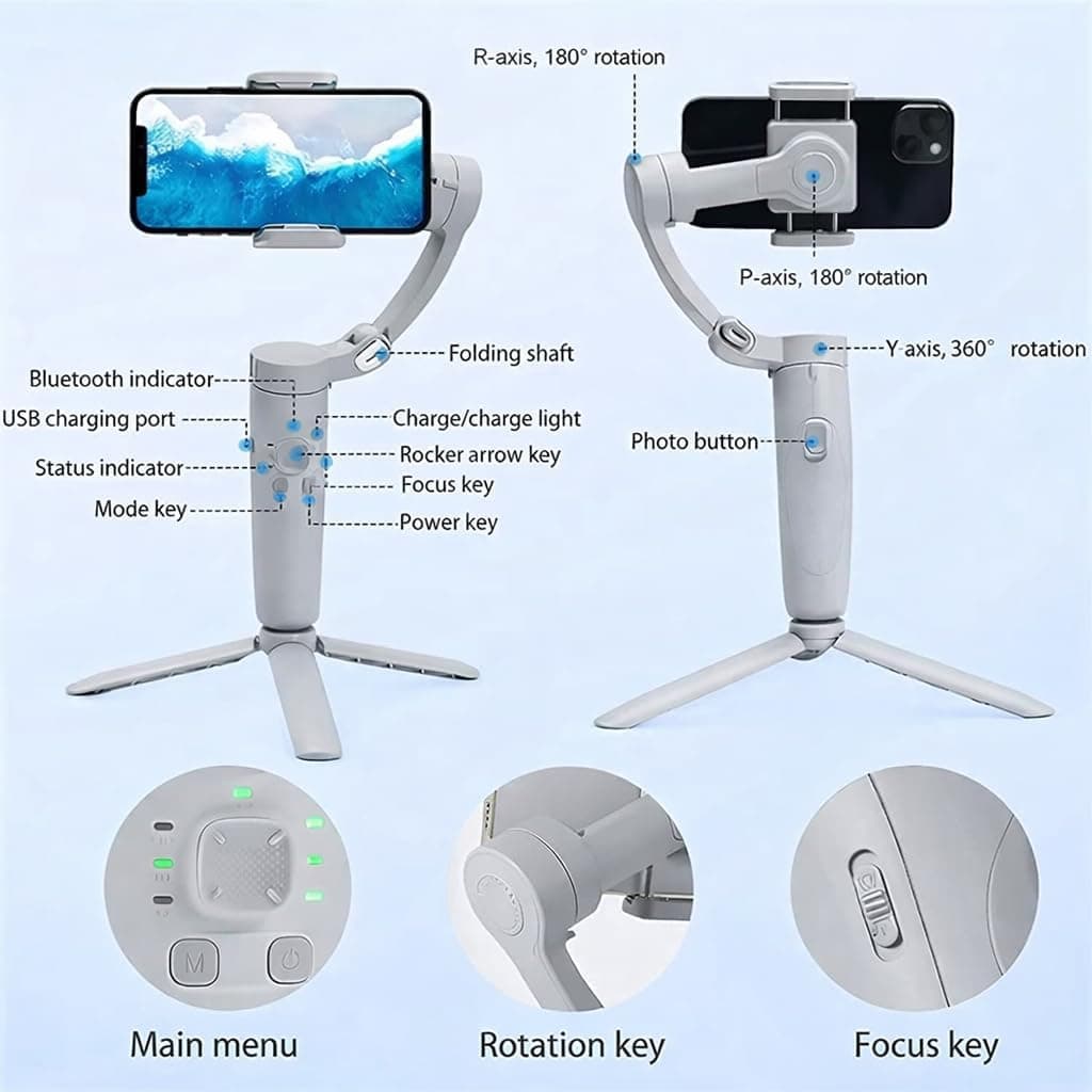 M1 3 Axis Merak One Smartphone Stabilizer image 4