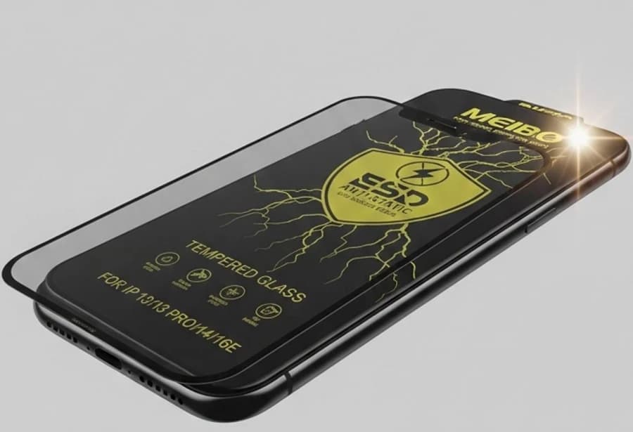 MEIBO ESD Edge To Edge Tempered Glass for iPhone 14 image 2