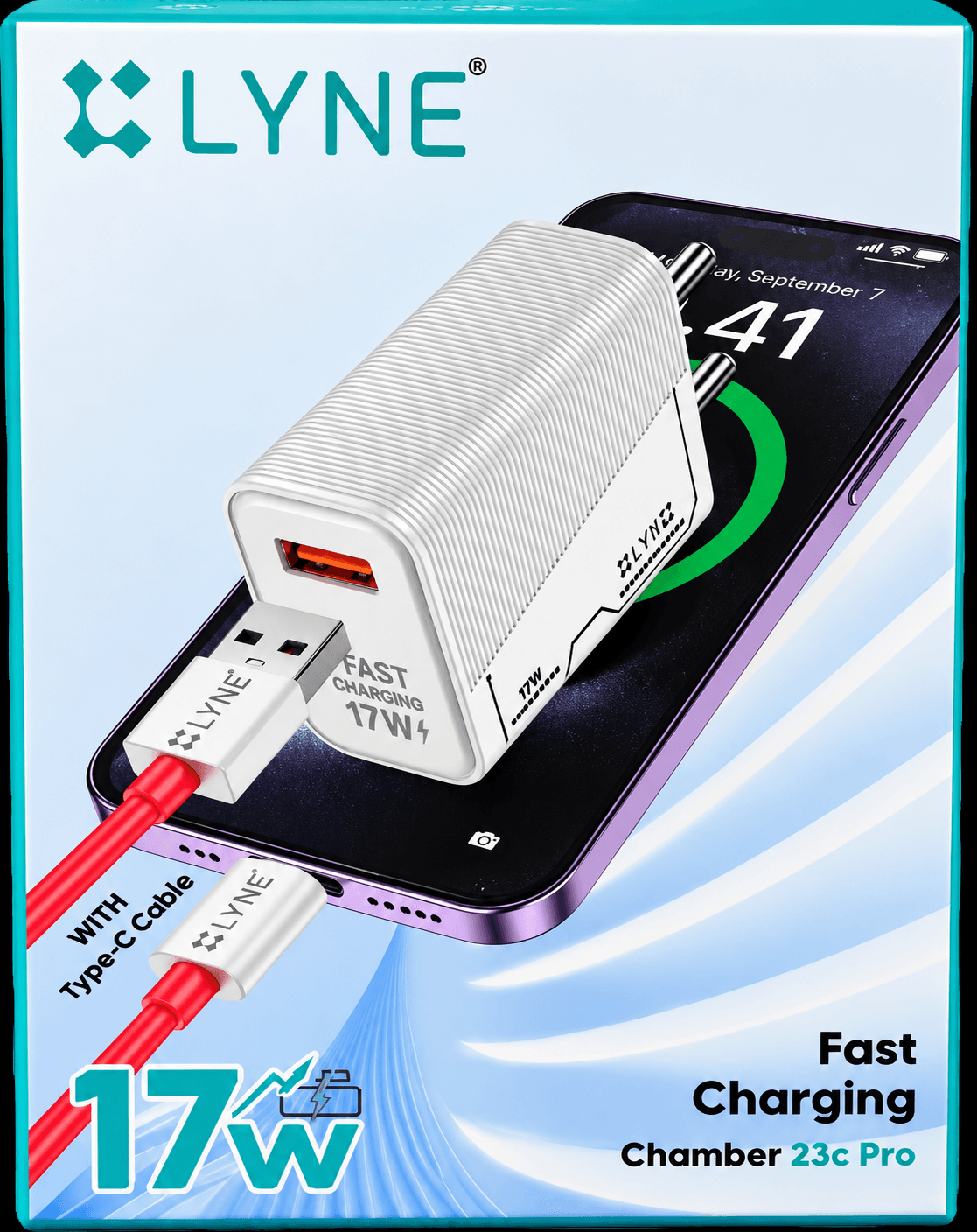 LYNE Chamber 23C Pro Fast Charging Adapter