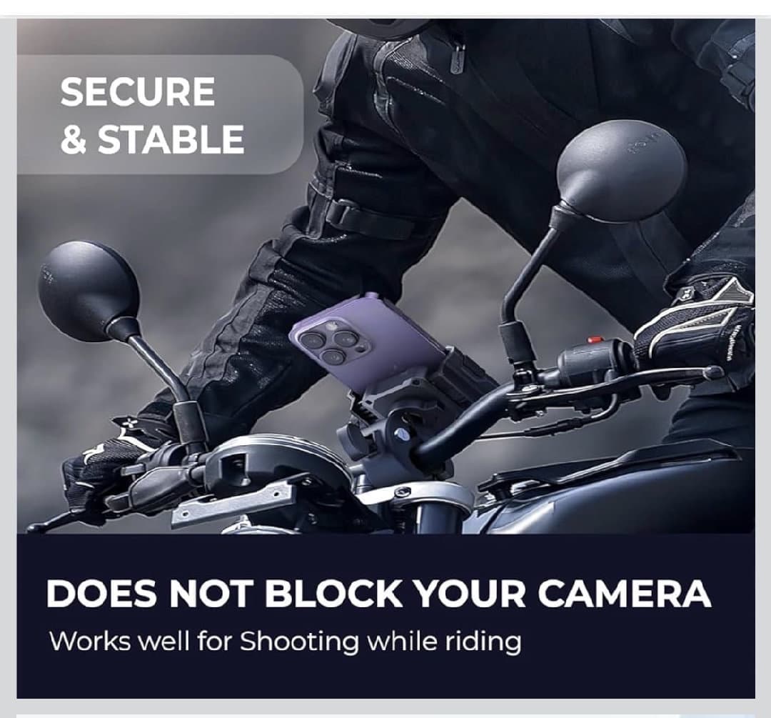Bike Mobile Phone Holder  Shockproof & Adjustable Stand for Cycle & Motorbike Handlebar image 6