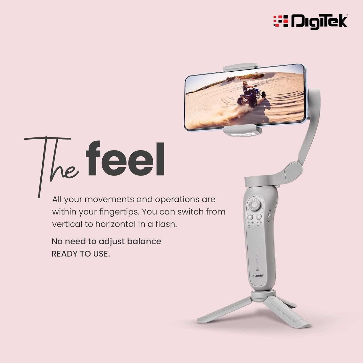 Digitek DSG 007F 3 Axis Foldable Smartphone Gimbal image 4