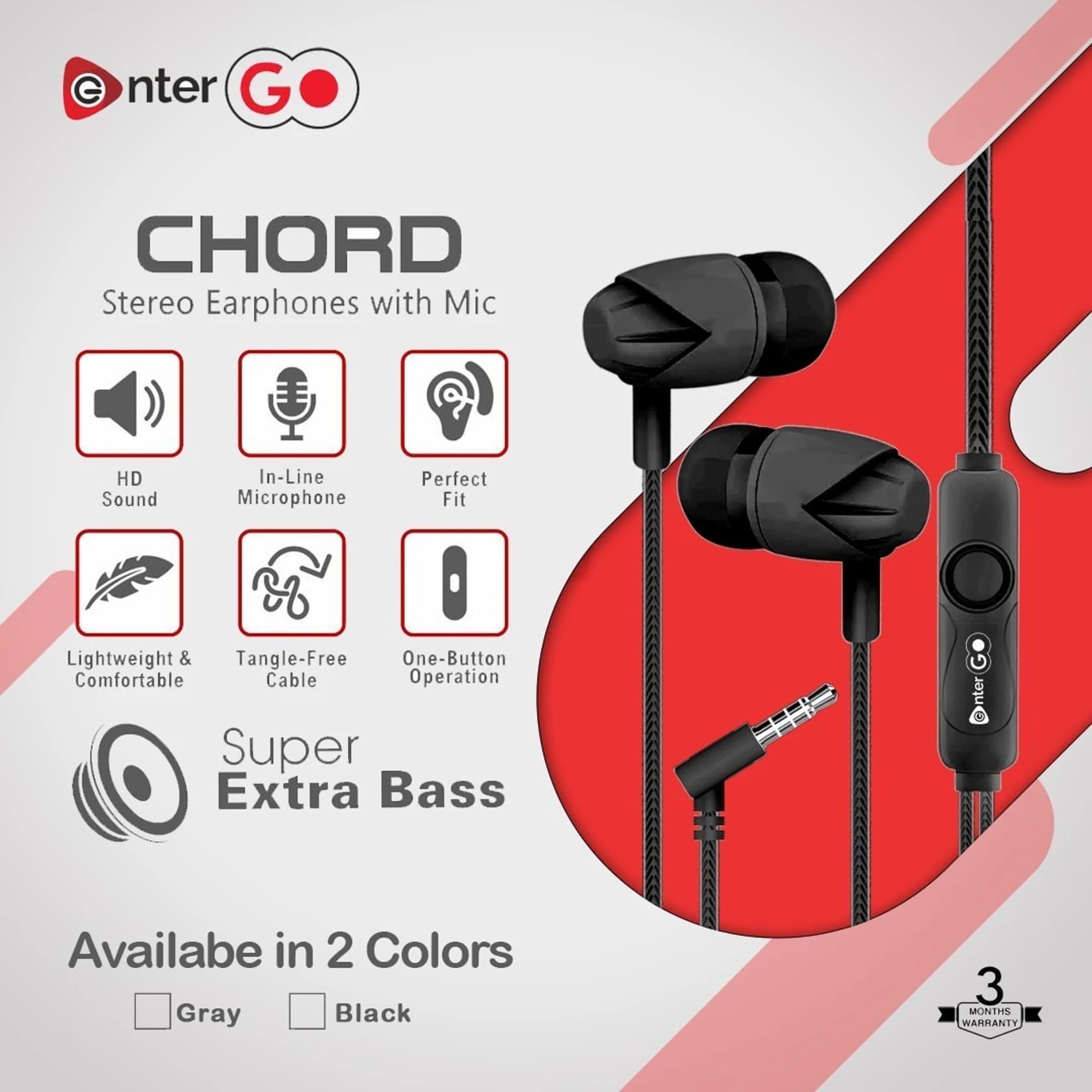 90+ Stereo Wired Earphone