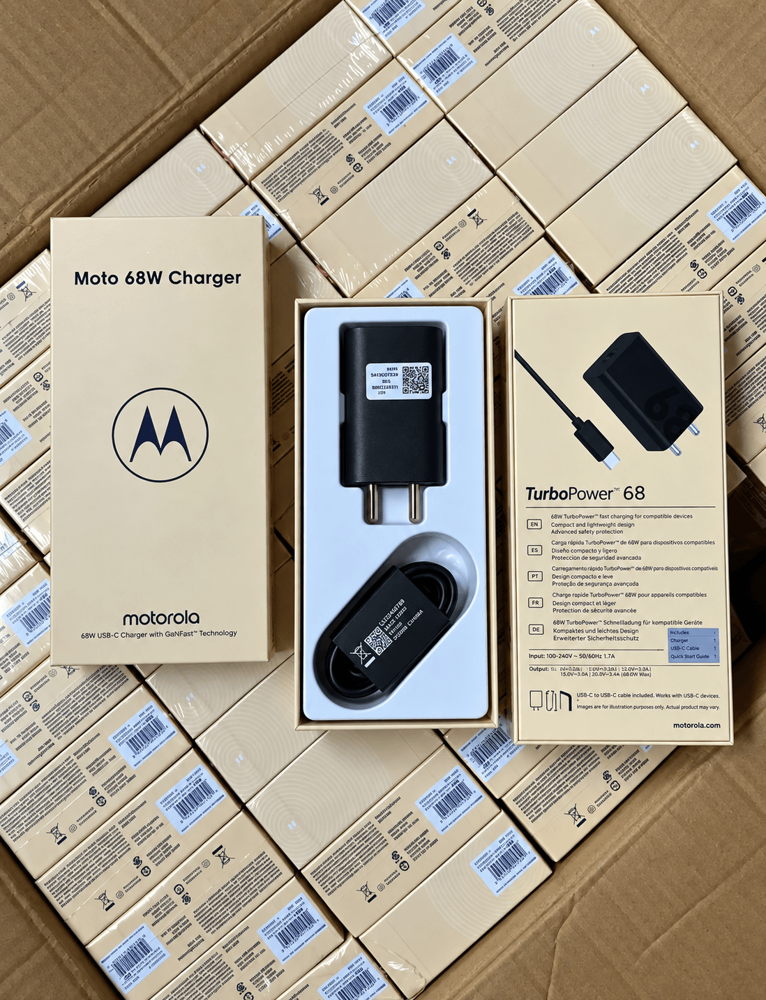 Motorola Turbopower 68w Usb-c Charger With Ganfast Technology