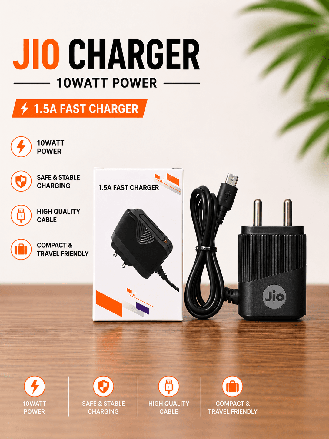 Jio Charger V8