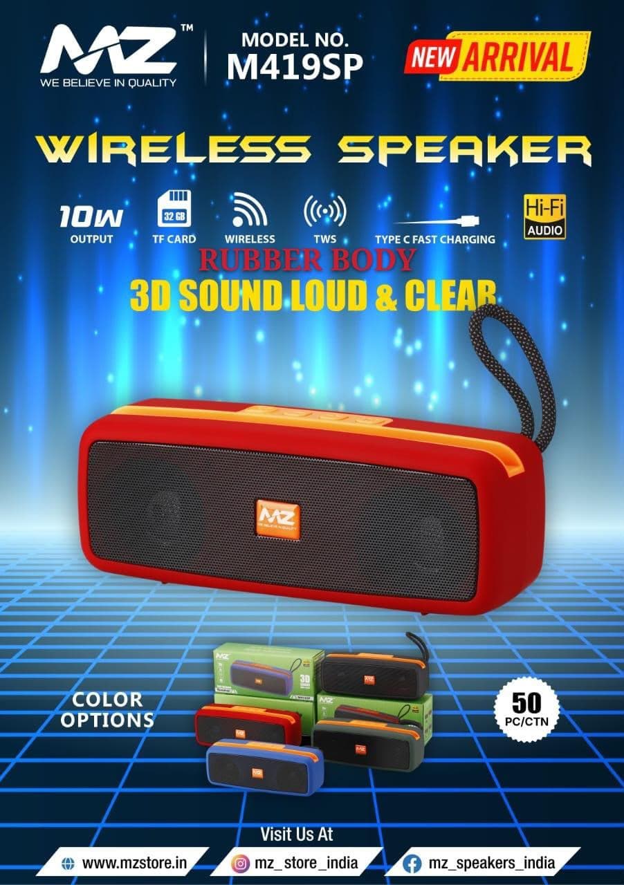 MZ M419SP Wireless Bluetooth Speaker