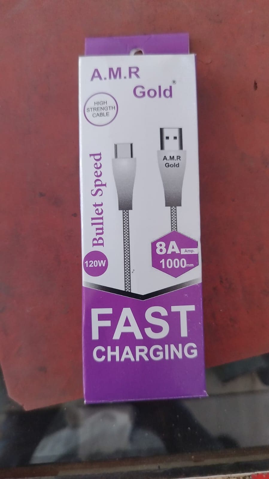 A.M.R Gold Bullet Speed 120W Fast Charging Cable