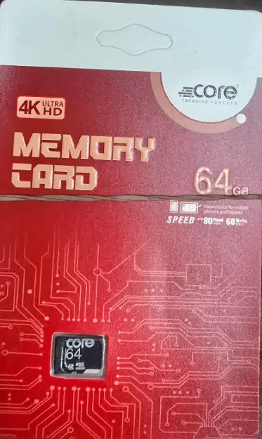 CORE 4K Ultra HD 64GB Micro SDHC Memory