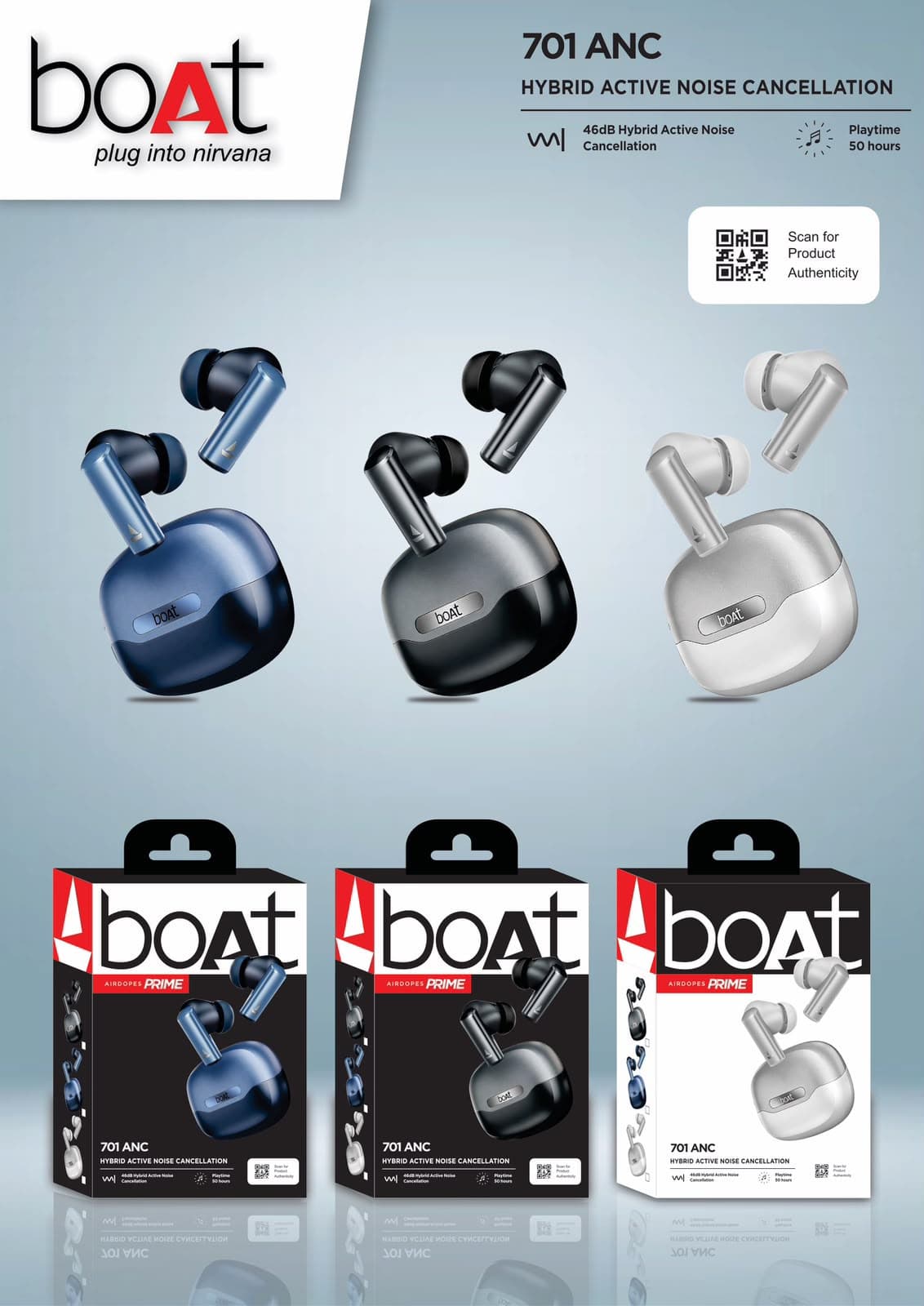 Boat Airdopes Prime 701 ANC True Wireless Earbuds