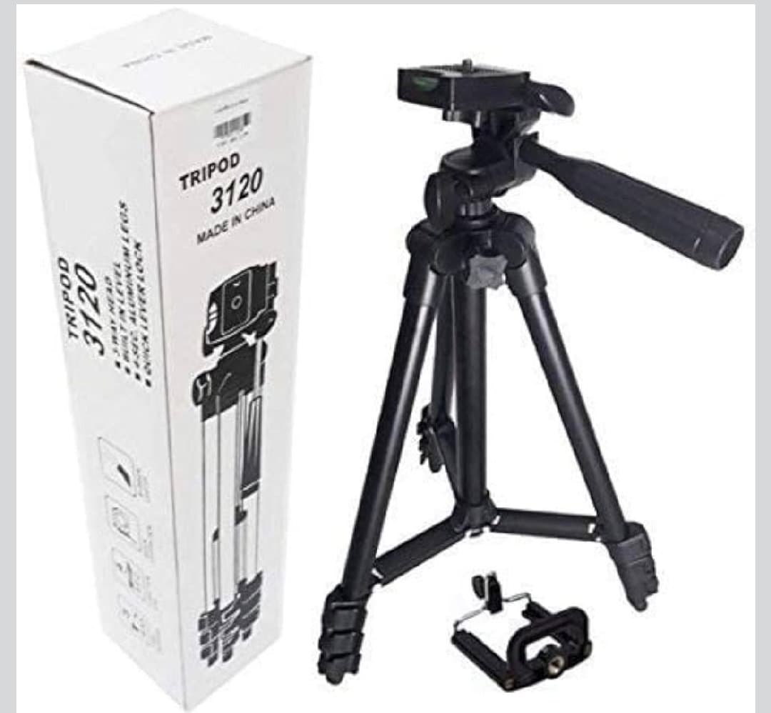 3120 Lightweight Adjustable Portable & Foldable Tripod Stand for Mobile Phone Holder image 5