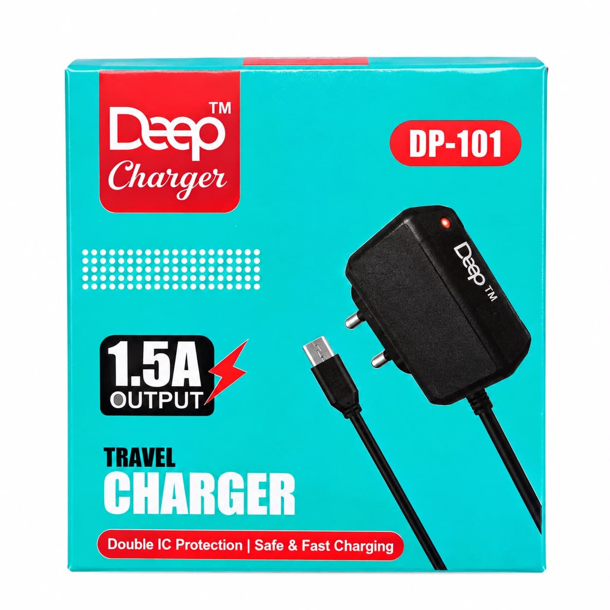 Deep DP-101 Travel Charger – 1.5A Output With M600 Cable