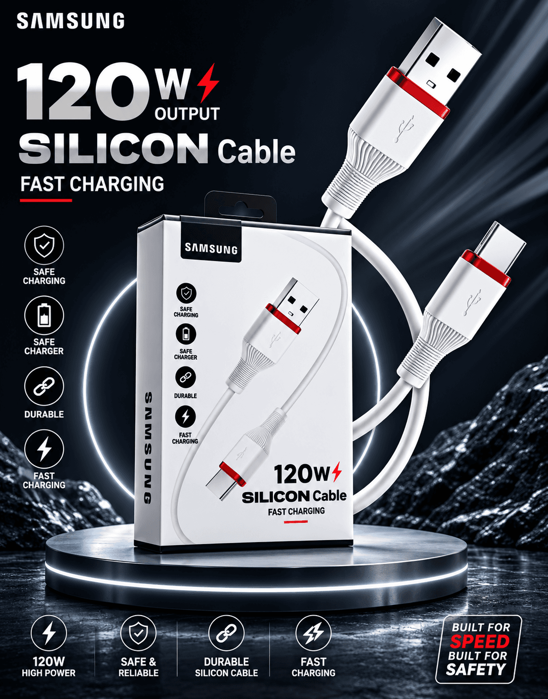 Samsung 120W Silicon Type-C Cable