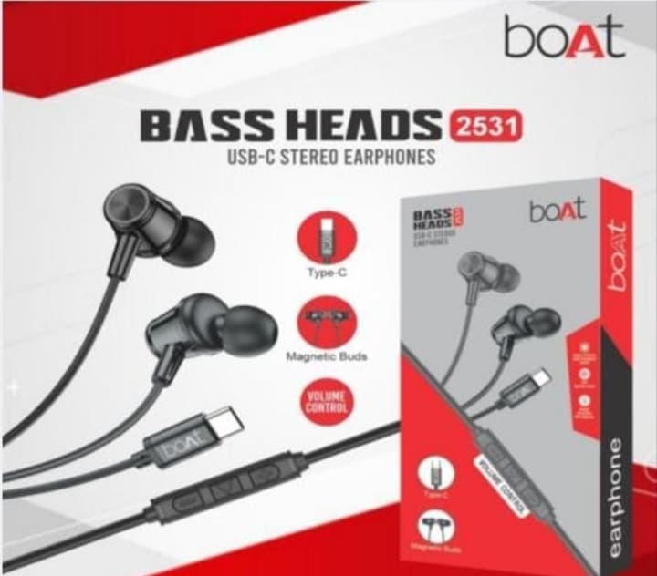 Boat BassHeads 2531 USB-C Stereo Earphones (BUY 10 GET 1 FREE)