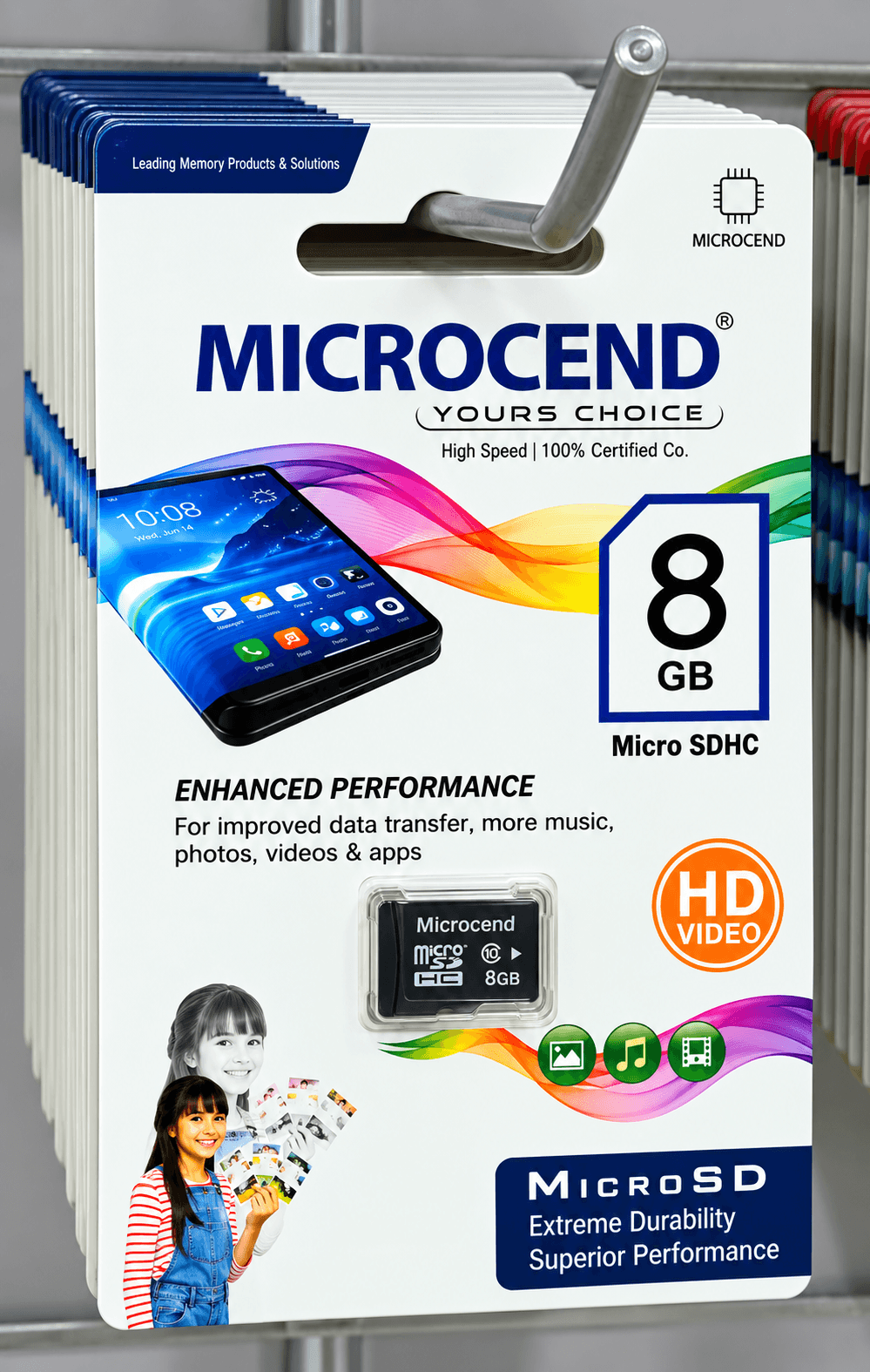 Microcend 8GB MicroSDHC Memory Card