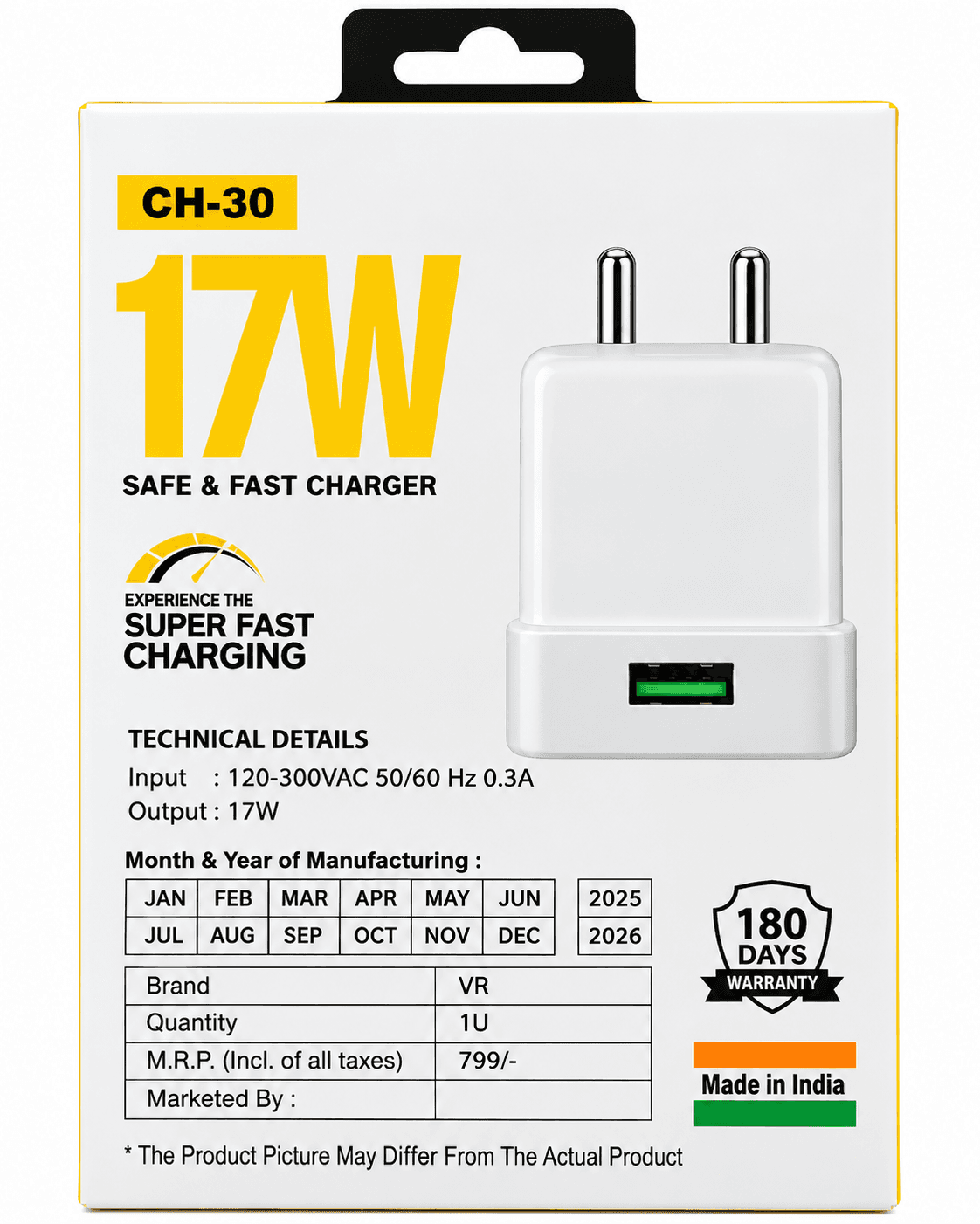 Vr Ch-30 17w Safe & Fast Charger image 2