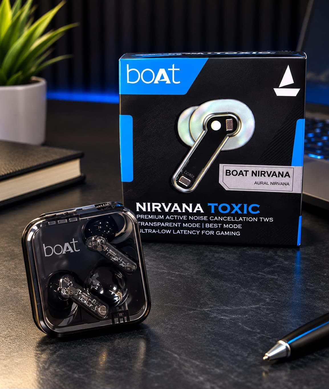 Boat Nirvana Toxic True Wireless Stereo (TWS) Earbuds