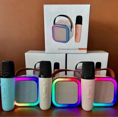 Portable Bluetooth Karaoke Speaker with Wireless Microphone