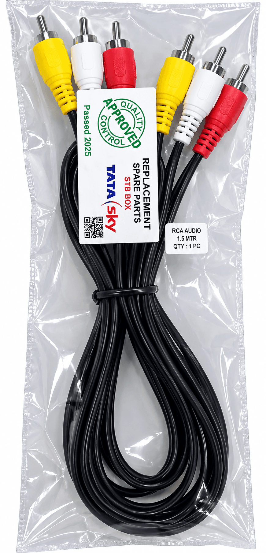 3 RCA AV Cable For STB – 1.5 Meter
