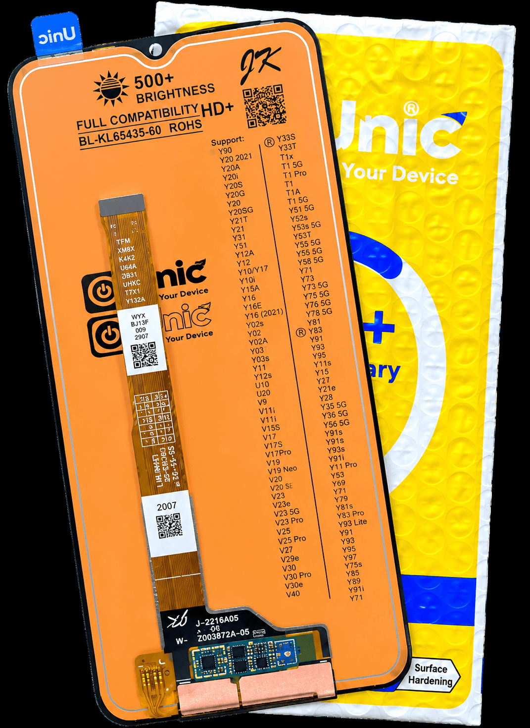 Unic 500+ Brightness HD+ LCD Display Touch Screen Combo