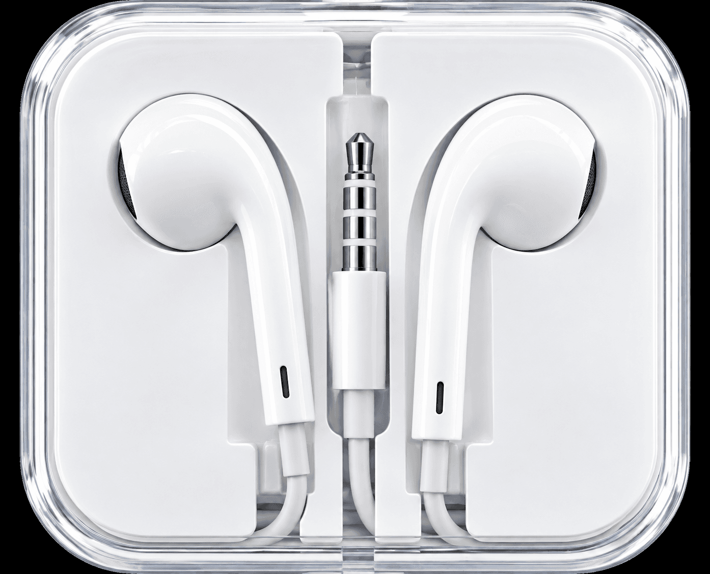White 3.5mm Wired Earphones With Mic