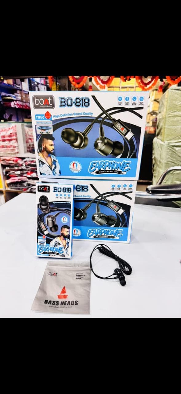 BoAt BO-818 Type-C Wired In-Ear Earphone.