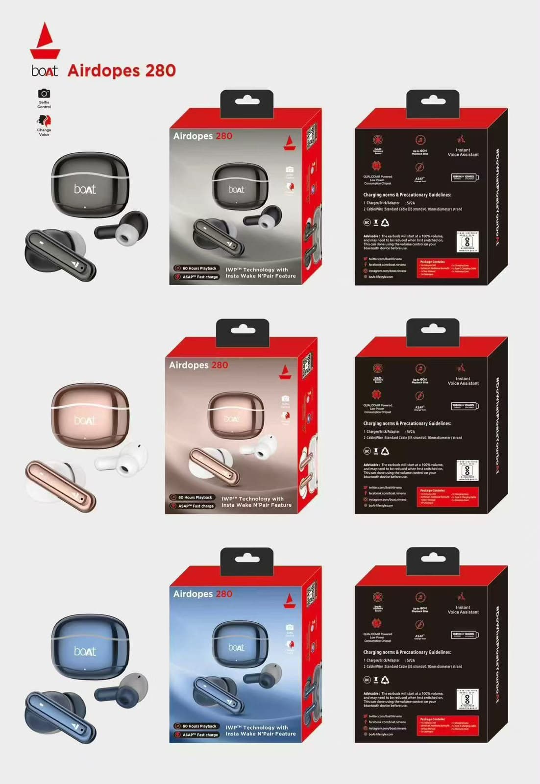 BoAt Airdopes 280 True Wireless Earbuds