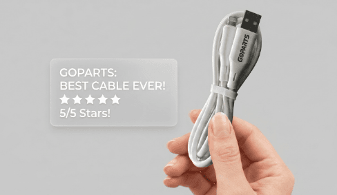 GOPARTS Premium USB to Lightning Cable GP UL 45W  1 Meter image 2