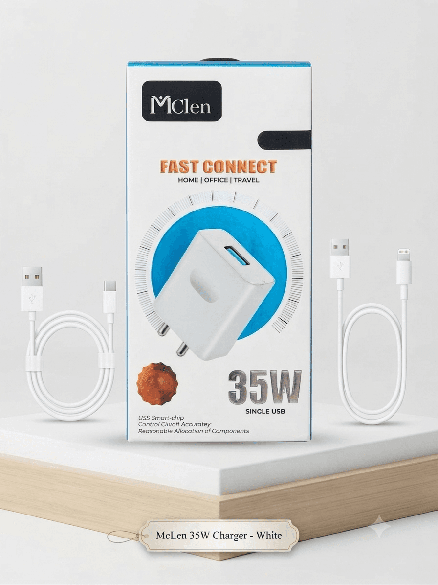 MCLEN 35W AG 130 MICRO SINGLE USB FAST CHARGER