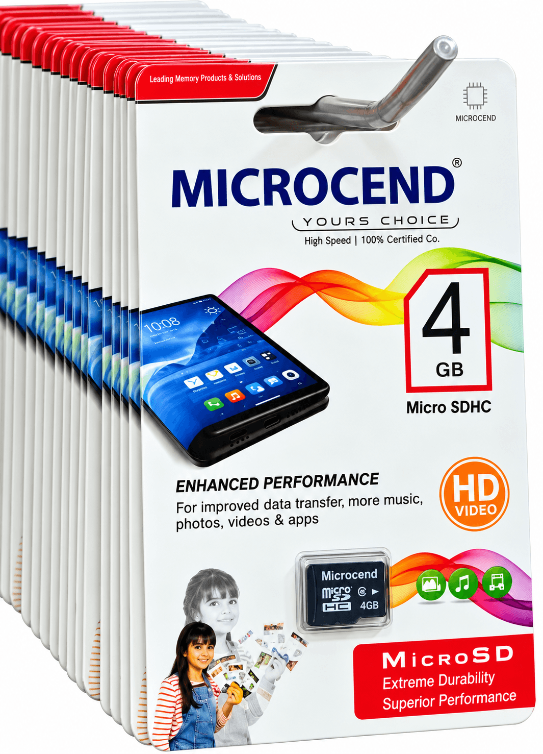 Microcend 4GB MicroSDHC Memory Card