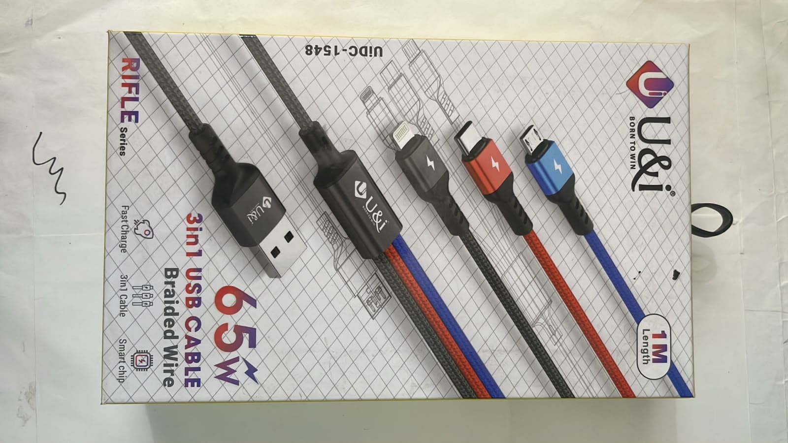 U&i RIFLE Series 3-in-1 USB Cable