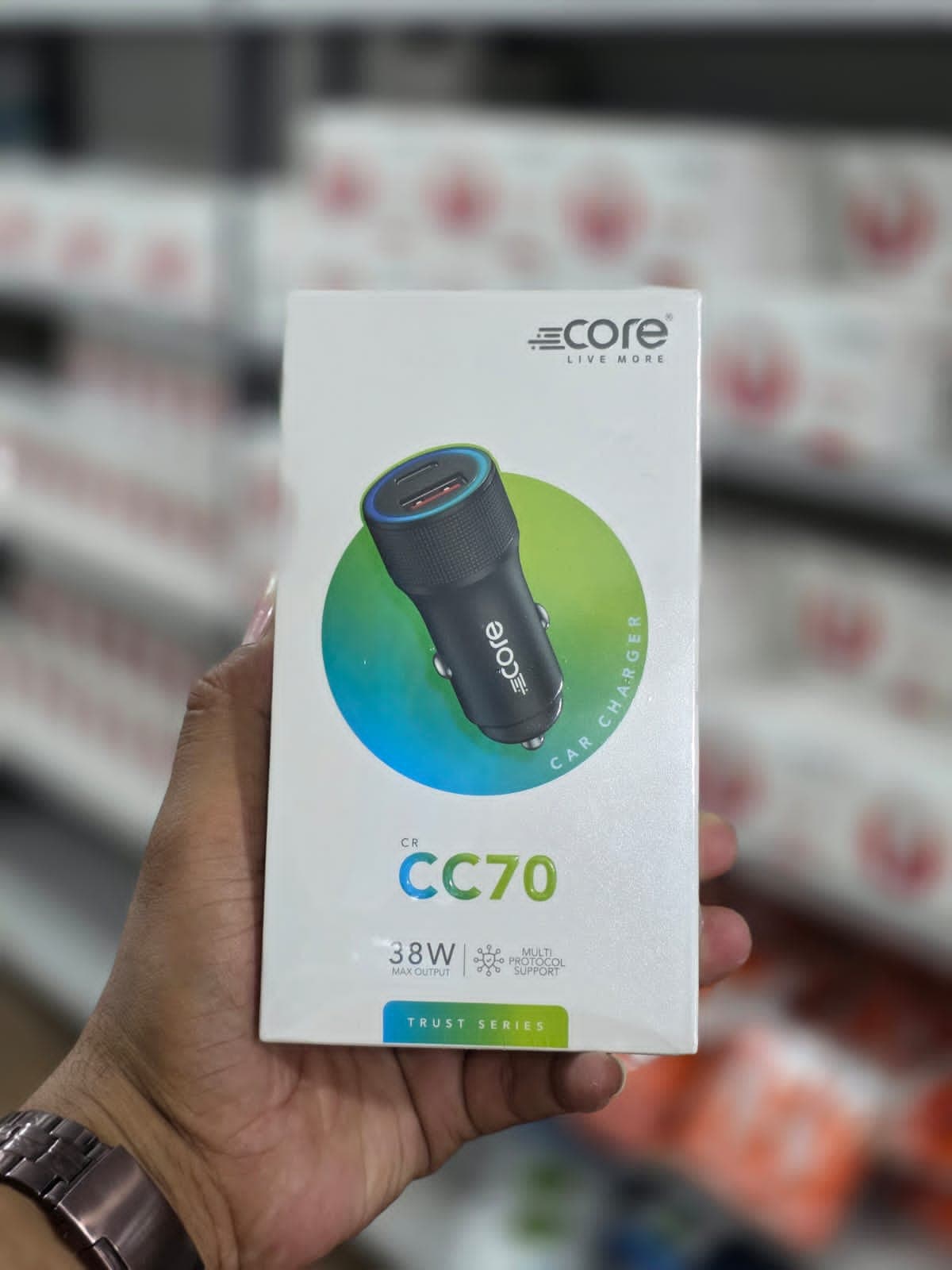 Core CC70 38W Fast Car Charger