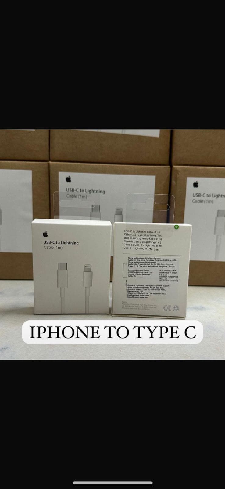 Apple USB-C To Lightning Cable (1m)