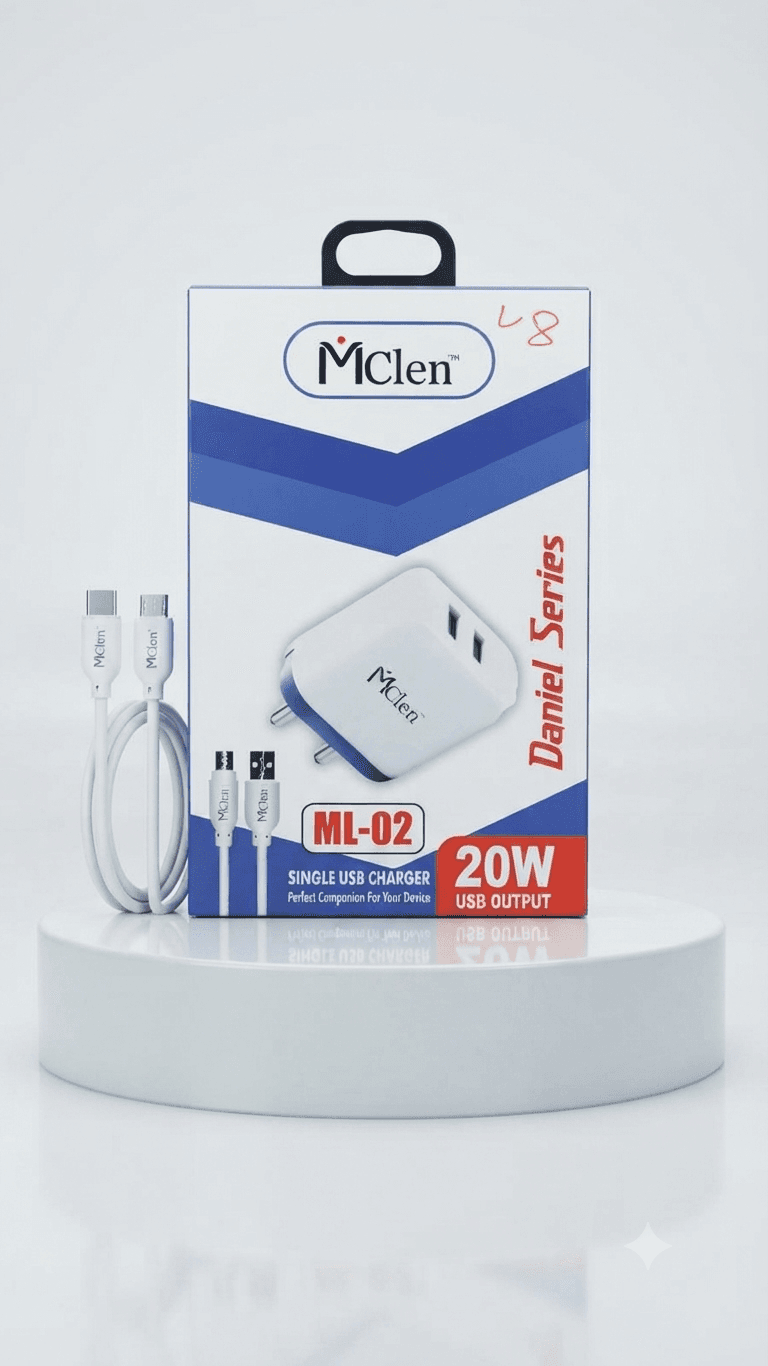 MCLEN 20W 2 USB V8 MICRO (ML-02) FAST CHARGER