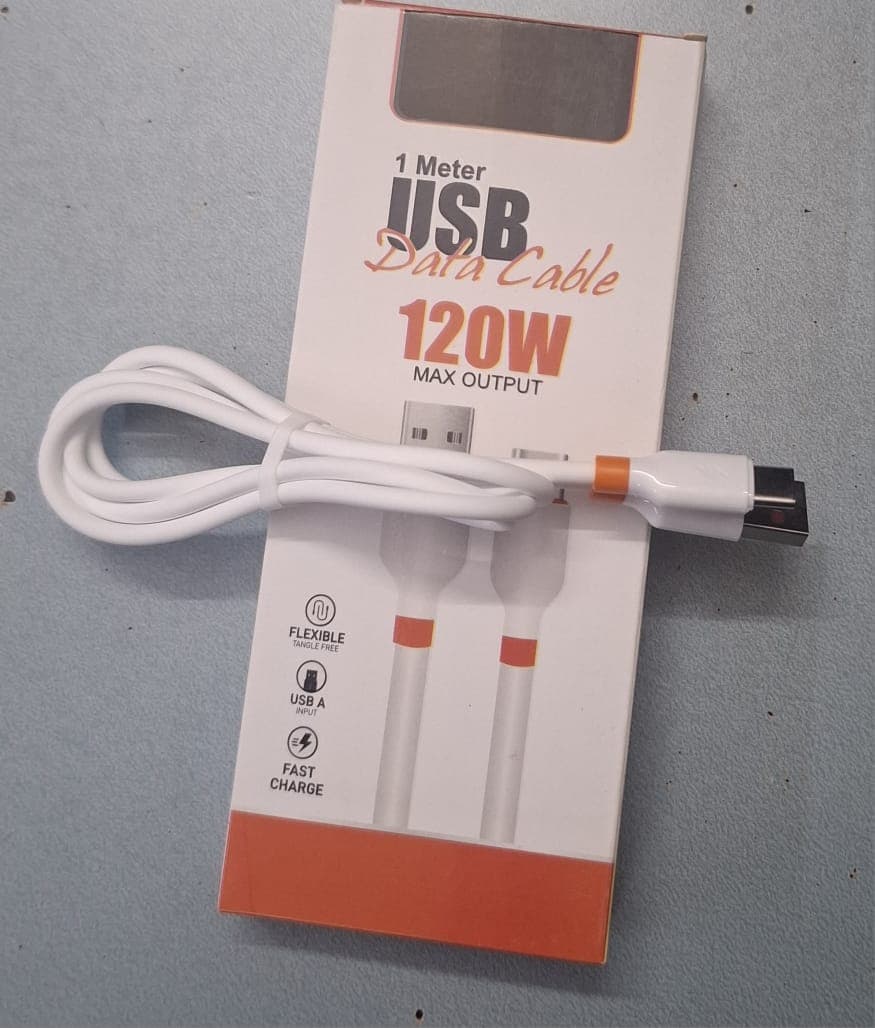 120w Usb-a To Type-c Fast Charging & Data Sync Cable