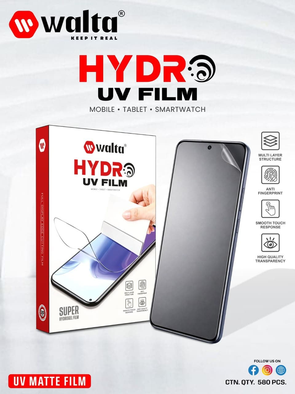 Walta HYDRO UV Film – UV Matte Film