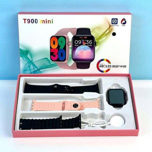 T900 Mini Smart Watch – 3 Strap Combo