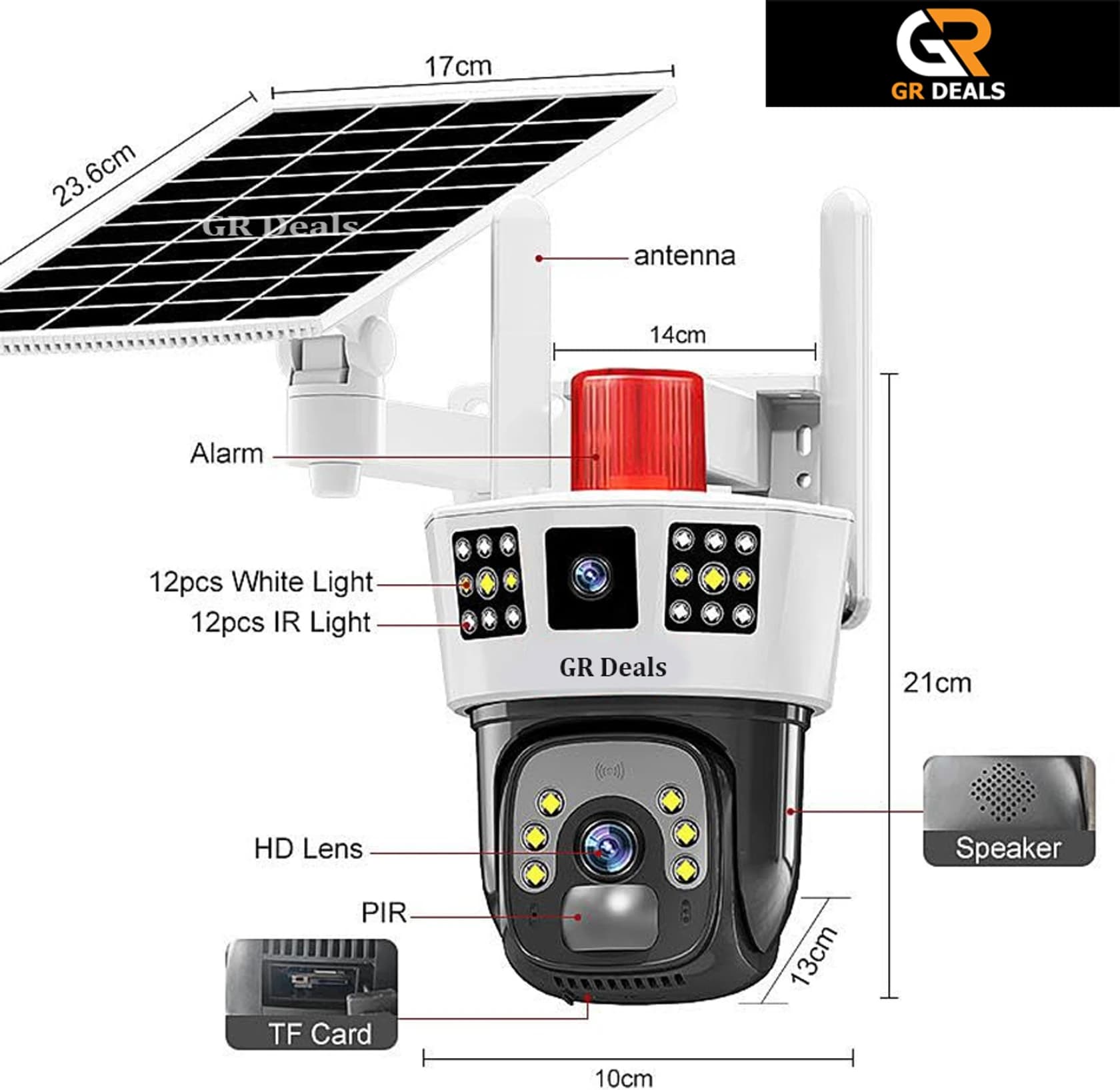 V380 Max 4G Solar CCTV Camera