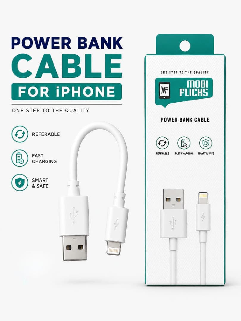 Iphone,power Bank Cable