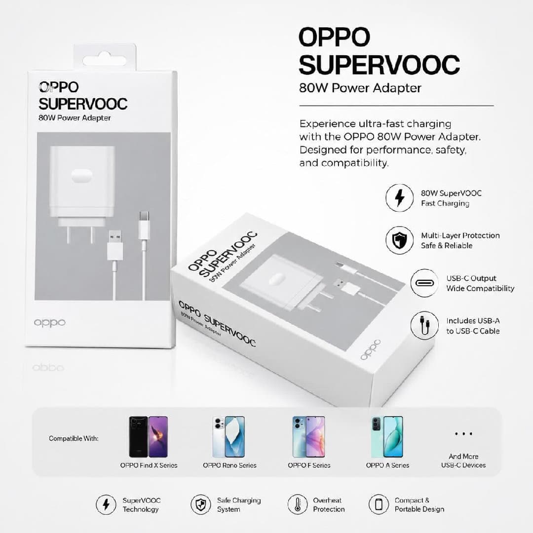 Oppo 80w Type C Charger Import QULITY
