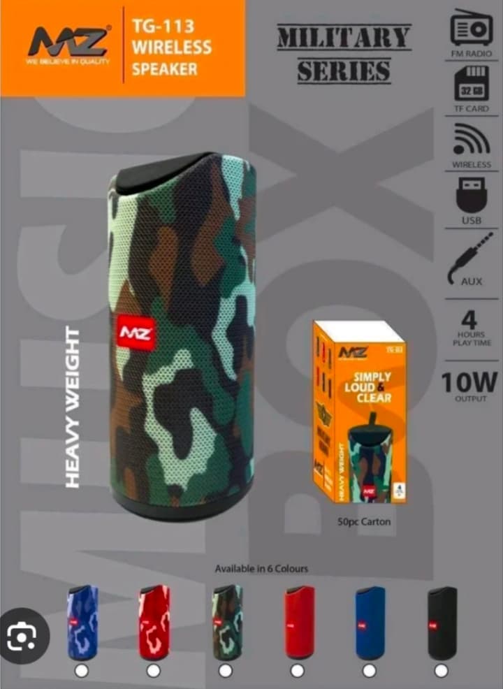 MZ TG-113 Wireless Bluetooth Speaker