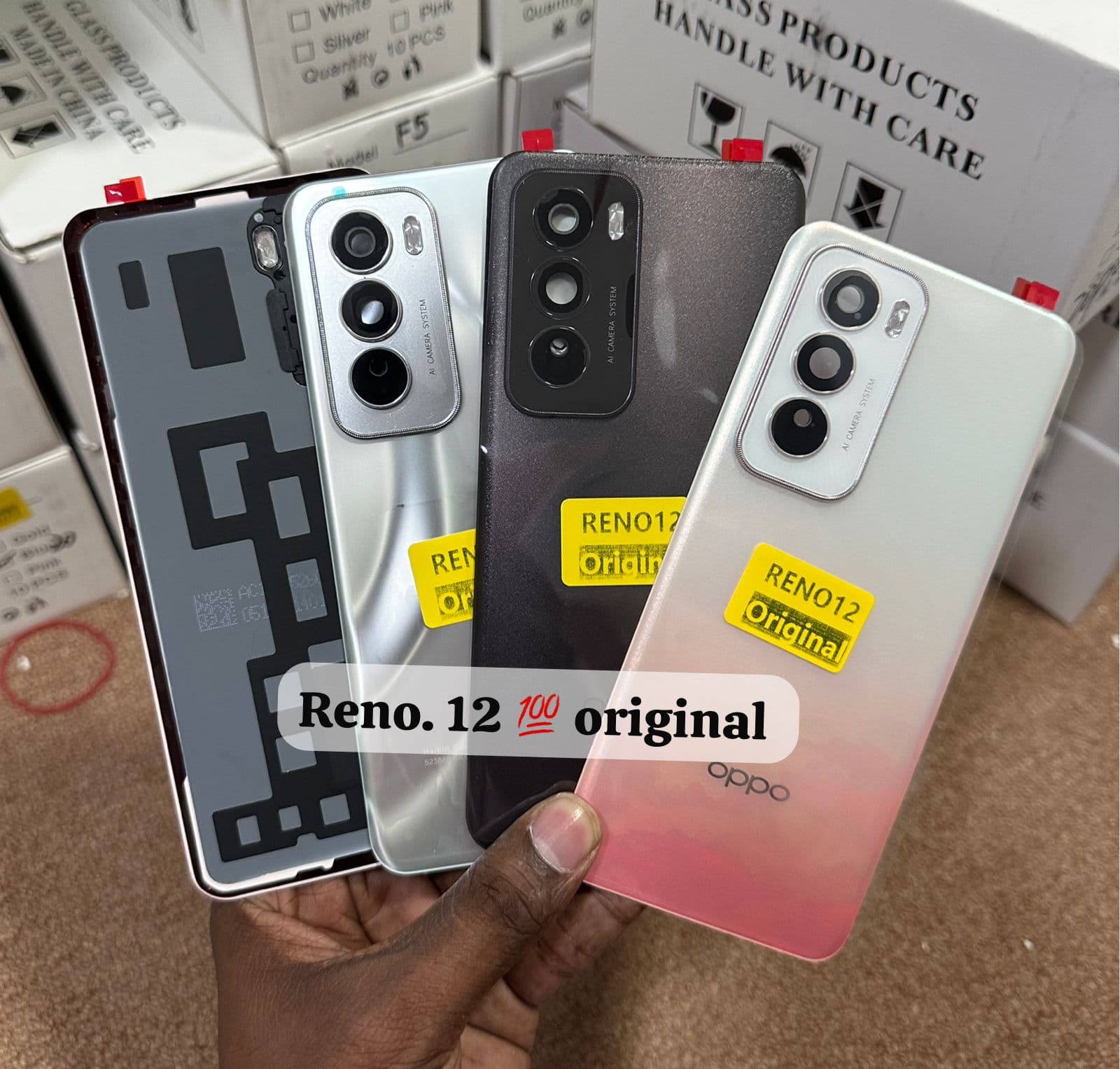 OPPO Reno 12 5G Smartphone Back Panel Back Glass with Camera Lens