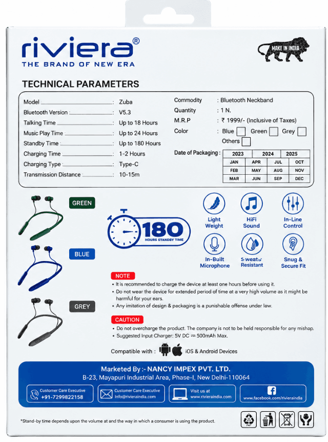 Riviera Zuba Bluetooth Neckband image 2