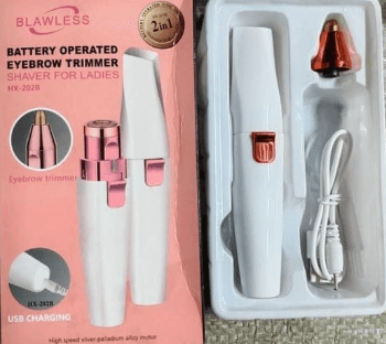 BLAWLESS 2-in-1 Battery Operated Eyebrow Trimmer & Shaver For Ladies