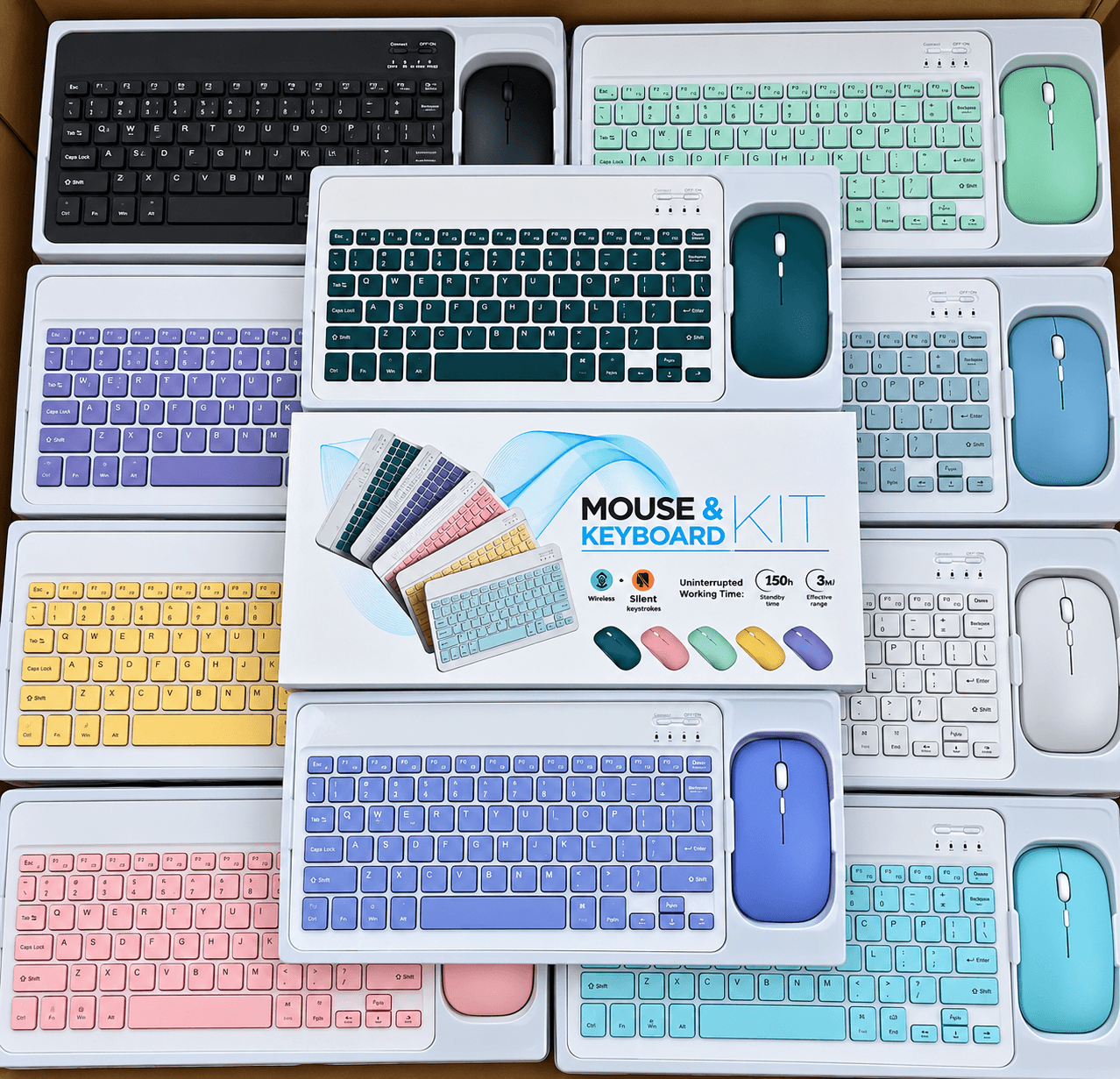 Universal Wireless Bluetooth Keyboard & Mouse Combo Kits