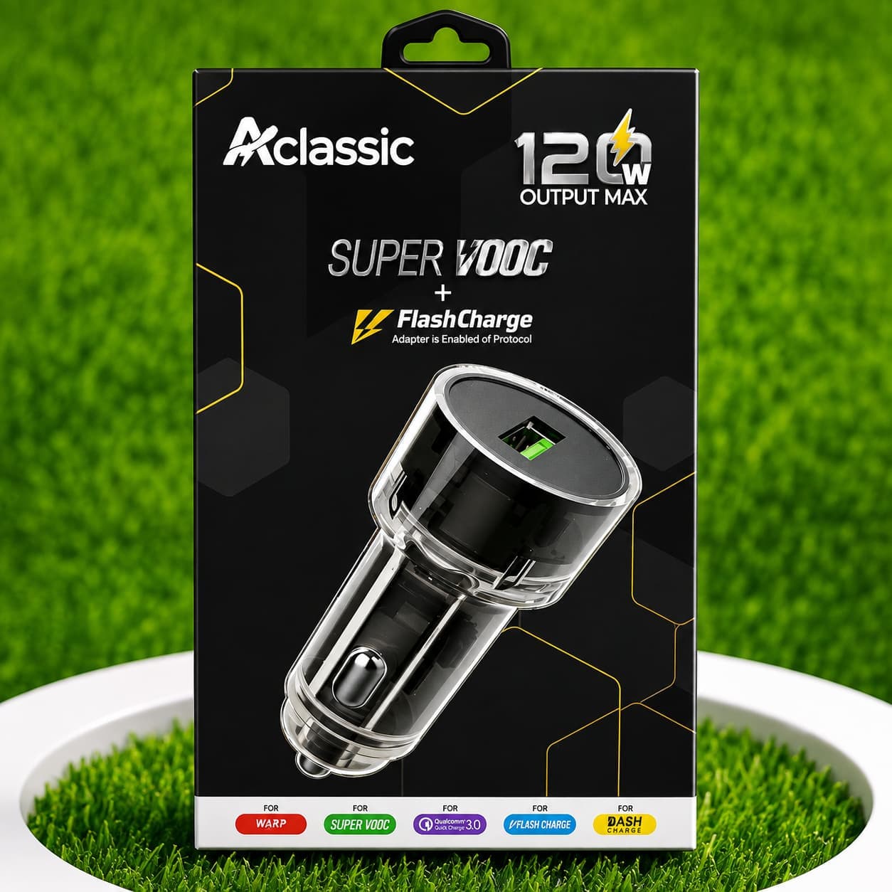 Aclassic 120W Super VOOC Fast Car Charger