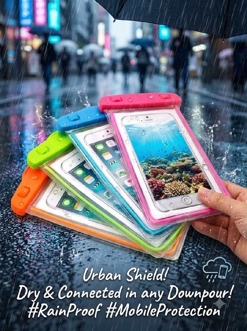 Waterproof Rainproof Safety Lock Mobile Pouches