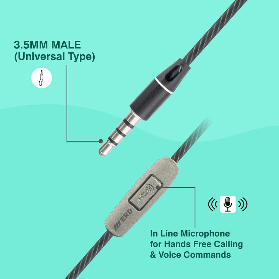 ERD HF-101 PRO Series Wired Mobile Earphone image 4