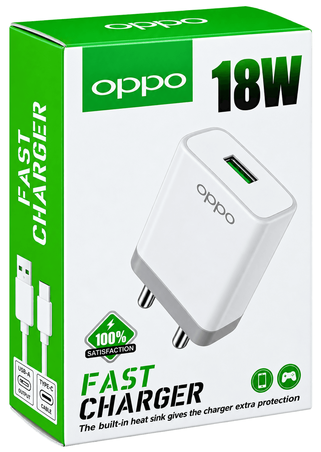 Charger 18W Fast With Data Cable