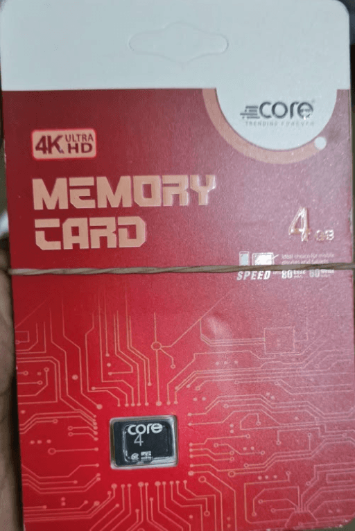 CORE 4K Ultra HD MicroSD Memory Card