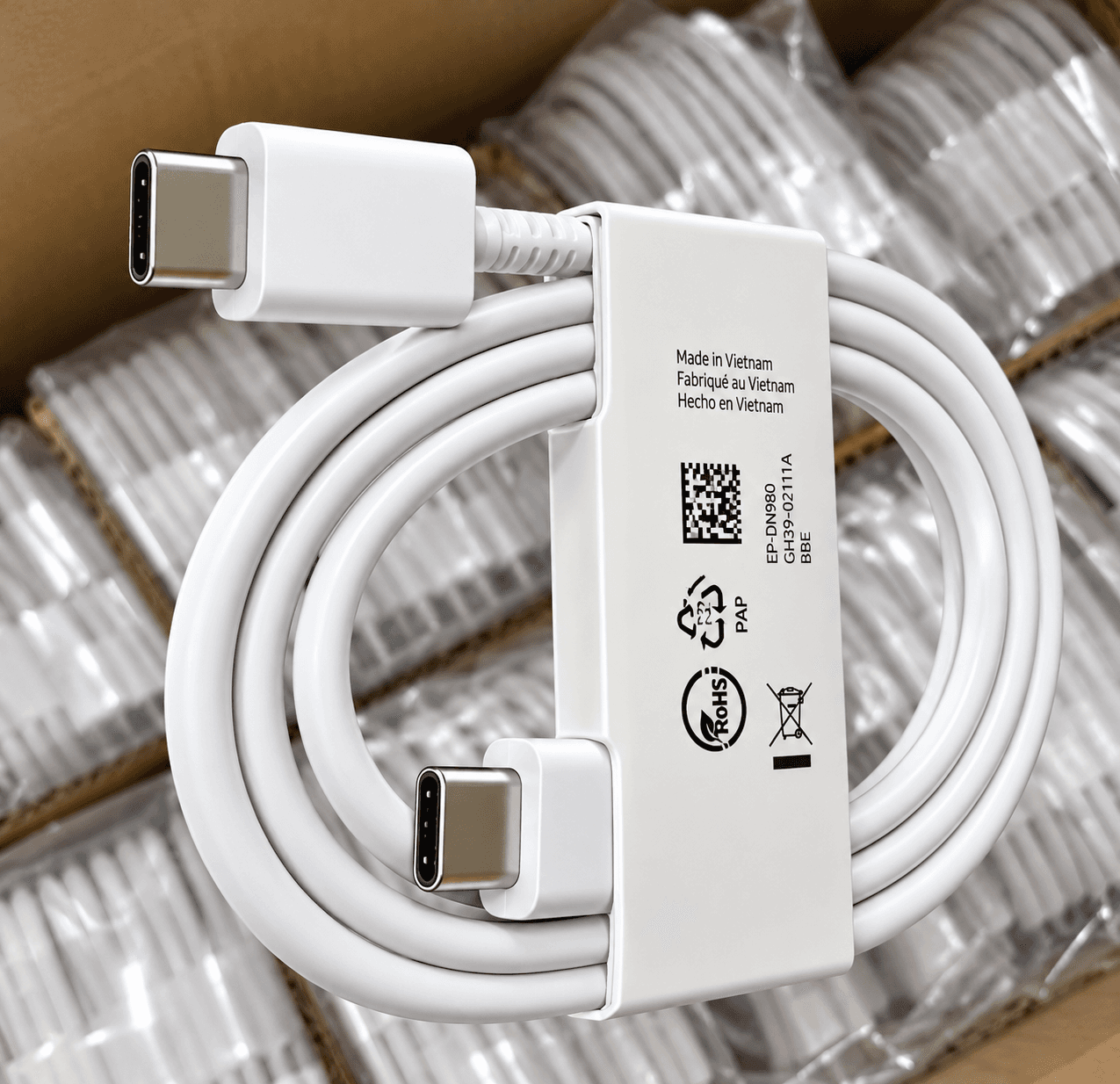Samsung Type-C To Type-C Charging & Data Cable – White (S22 Compatible)