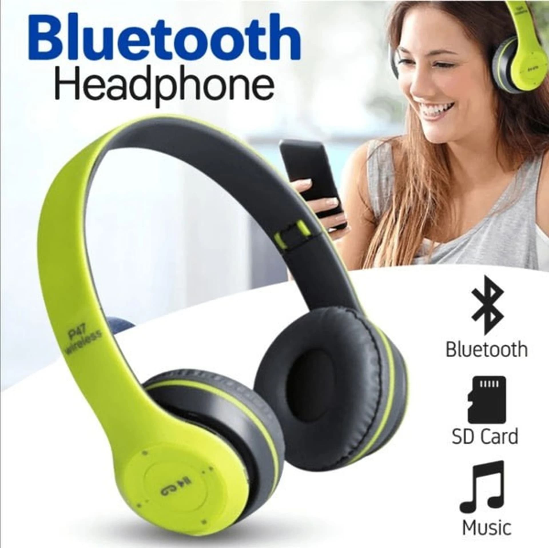 P47 Wireless Bluetooth Headphones image 2